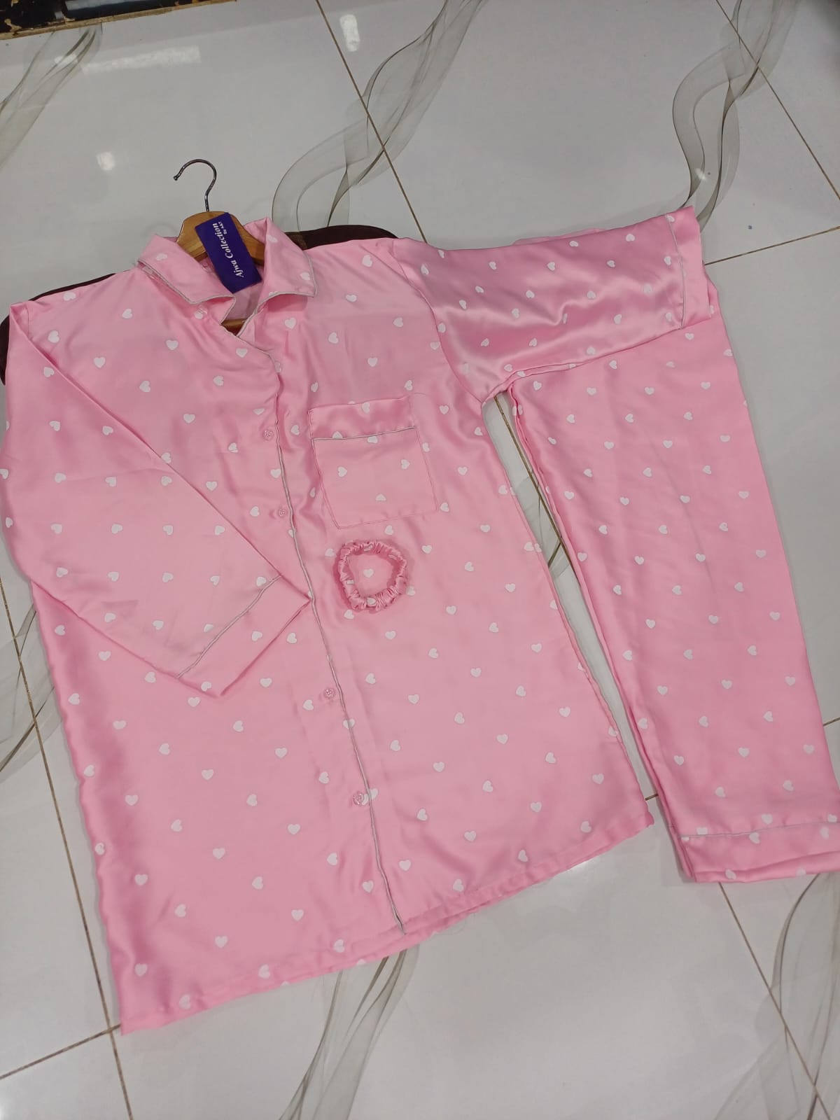 pink printed silk suit in premium fabric for girls and woman (M H 881) - M.H fashion