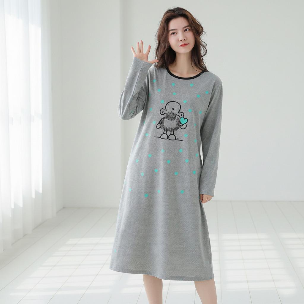 Printed design women long t shirt - M.H fashion