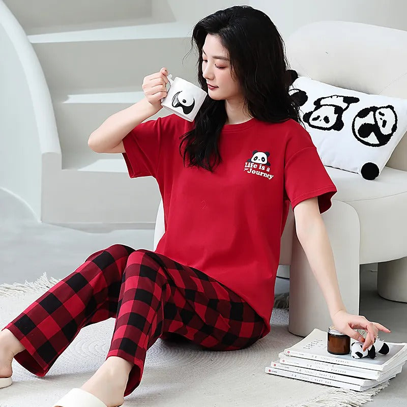 red panda night suit premium fabric for girls and woman - M.H fashion