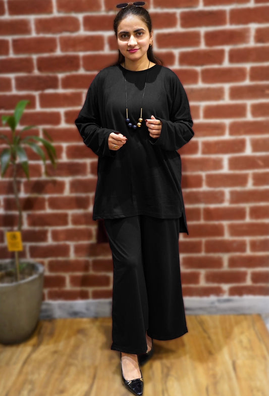 plain flapper style night suit in cotton jersey for summer - M.H fashion 