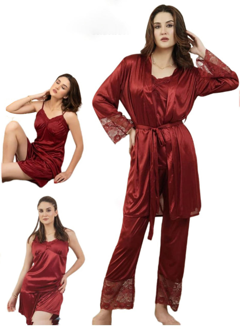 5 pc nighty in premium fabric for girls and woman (M H 5878)