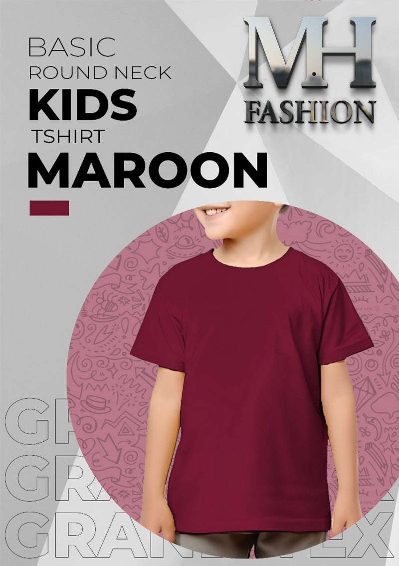 KIDS PLAIN  T-SHIRT IN COTTON FABRIC FOR BOYS AND KIDS (MH 96)