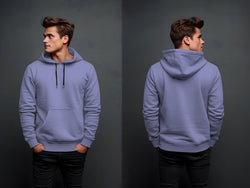 purple plain hoodie in fleece fabric for mans and boys (M.H 47)