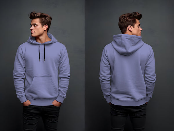 purple plain hoodie in fleece fabric for mans and boys (M.H 47)