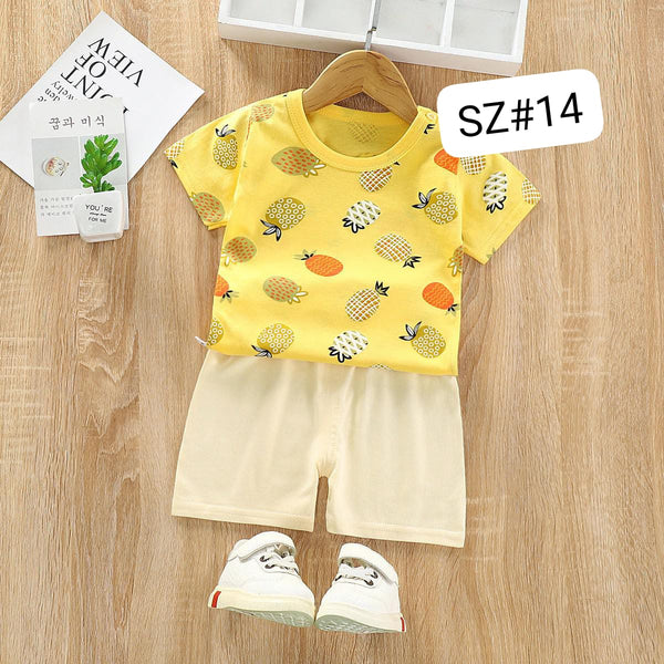 printed t-shirt and short trouser for kids and boys (MH 64)