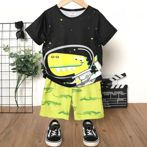 printed t-shirt and short trouser for kids and boys (MH 64)