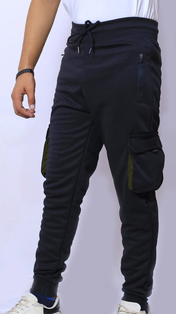 black 4 pocket Trousers in pc jersey fabric for man and boys  (M.H 9213)