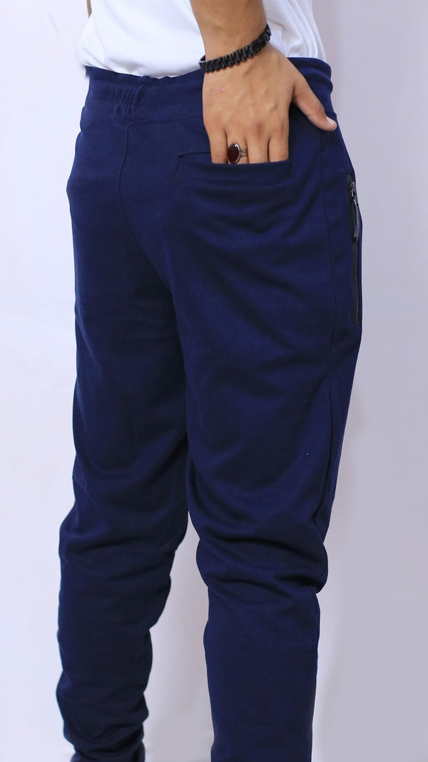 blue  mobile  pocket Trousers in pc jersey fabric for man and boys  (M.H 9213)