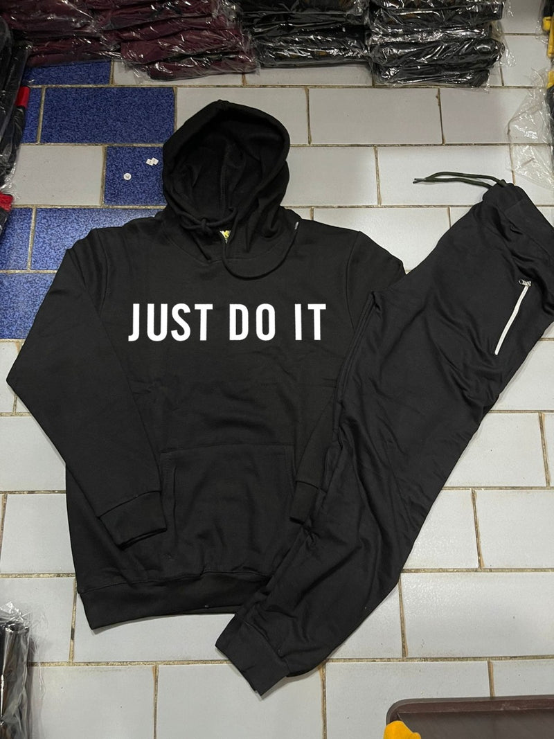 just do it printed  tracksuit hoodie and trouser for man and boys (M.H 510)