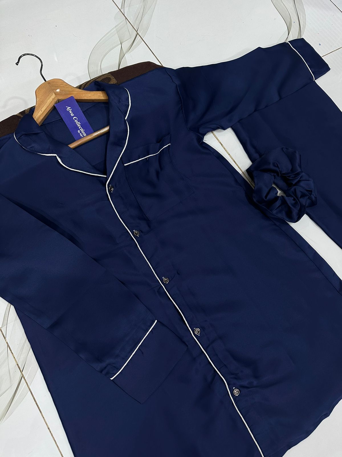 blue silk suit in premium fabric for girls and woman (M H 880) - M.H fashion 