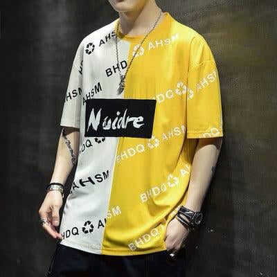 NOIDRE PRINTED DROP SHOULDER T-SHIRT IN COTTON JERSY FABRIC FOR MEN AND BOYS ( MH 8799