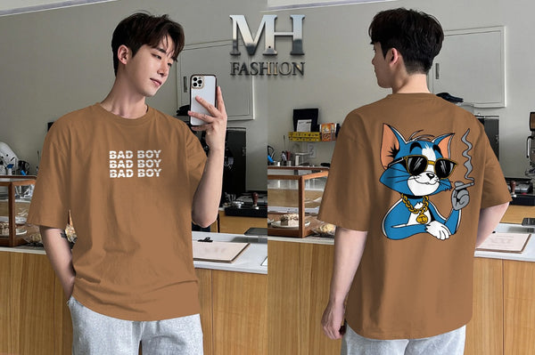 BAD BOY printed dropshoulder T-shirt full sleeves cotton jersey for mans and boys (MH : 80) (Copy)