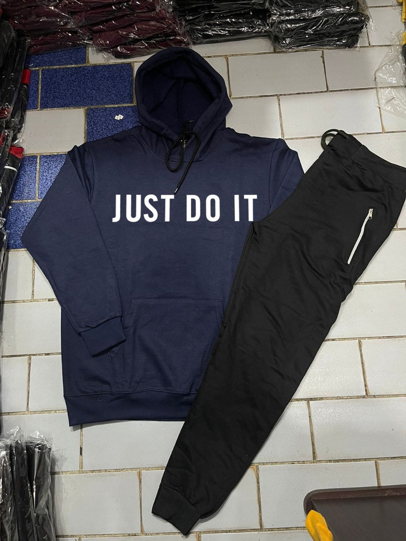 just do it printed  tracksuit hoodie and trouser for man and boys (M.H 510)