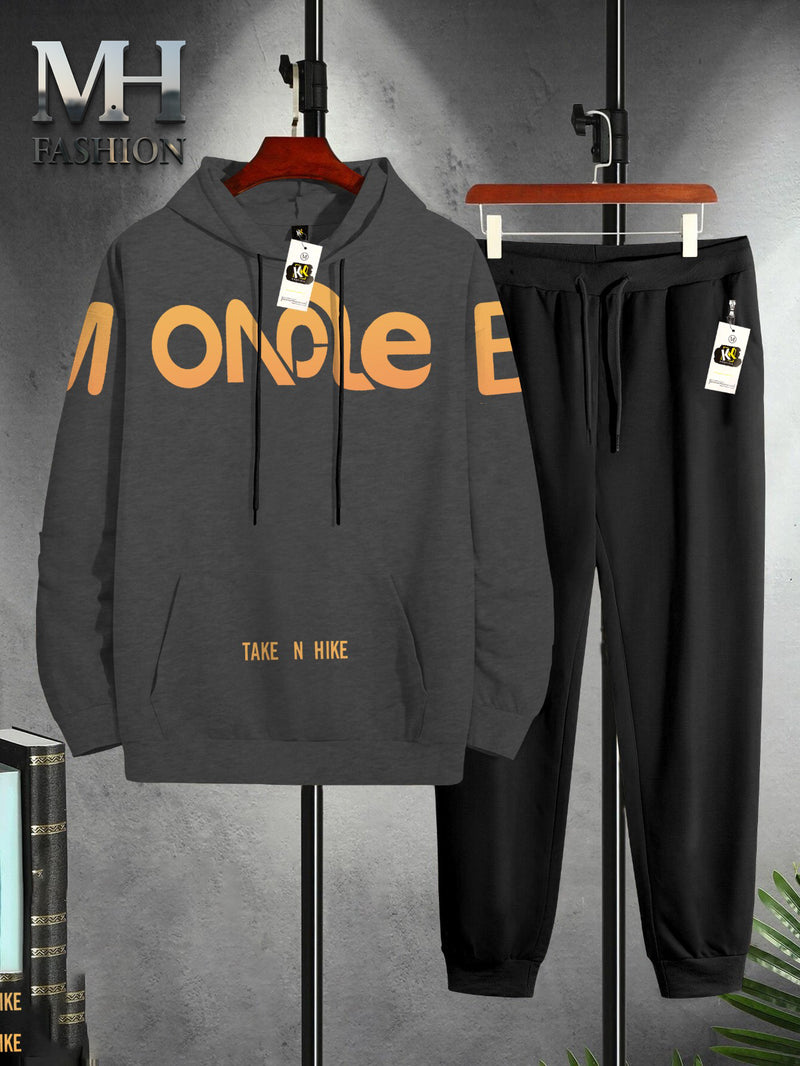 MONOLEB printed  tracksuit hoodie and trouser for man and boys (M.H 510)