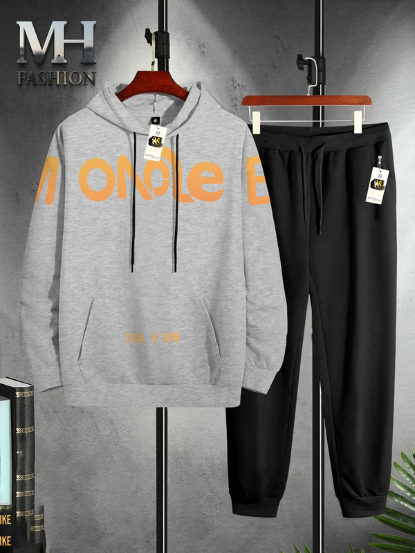 MONOLEB printed  tracksuit hoodie and trouser for man and boys (M.H 510)