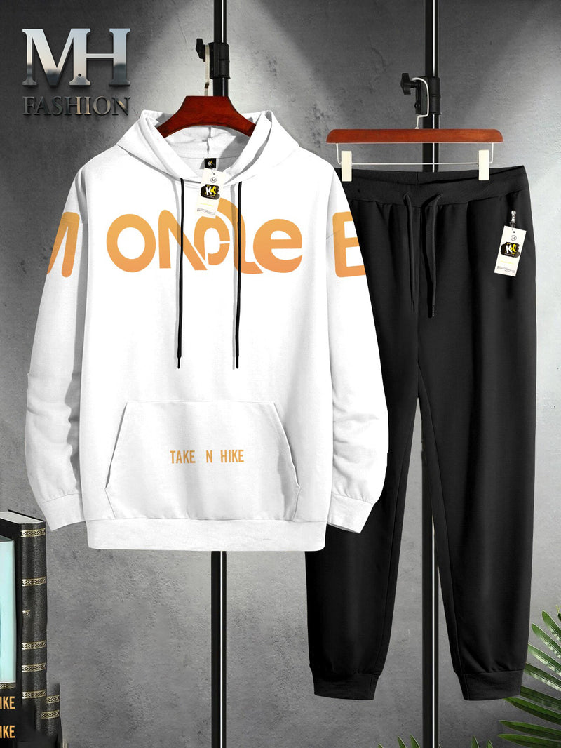 MONOLEB printed  tracksuit hoodie and trouser for man and boys (M.H 510)