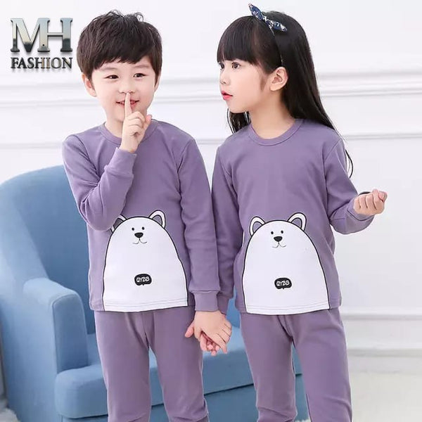 kids tracksuit in cartoons printed full-sleeves t-shirt and trouser for kids and boys (MH 91)