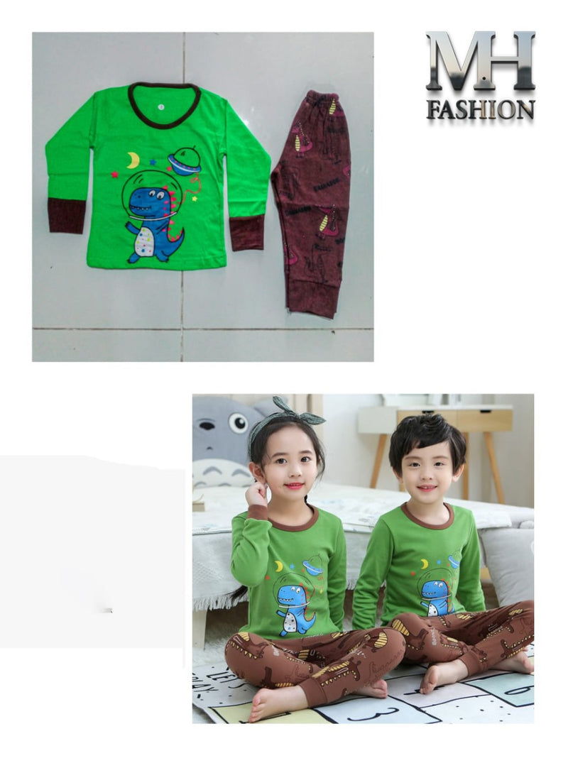 cartoons printed full-sleeves t-shirt and trouser for kids (MH 95)5