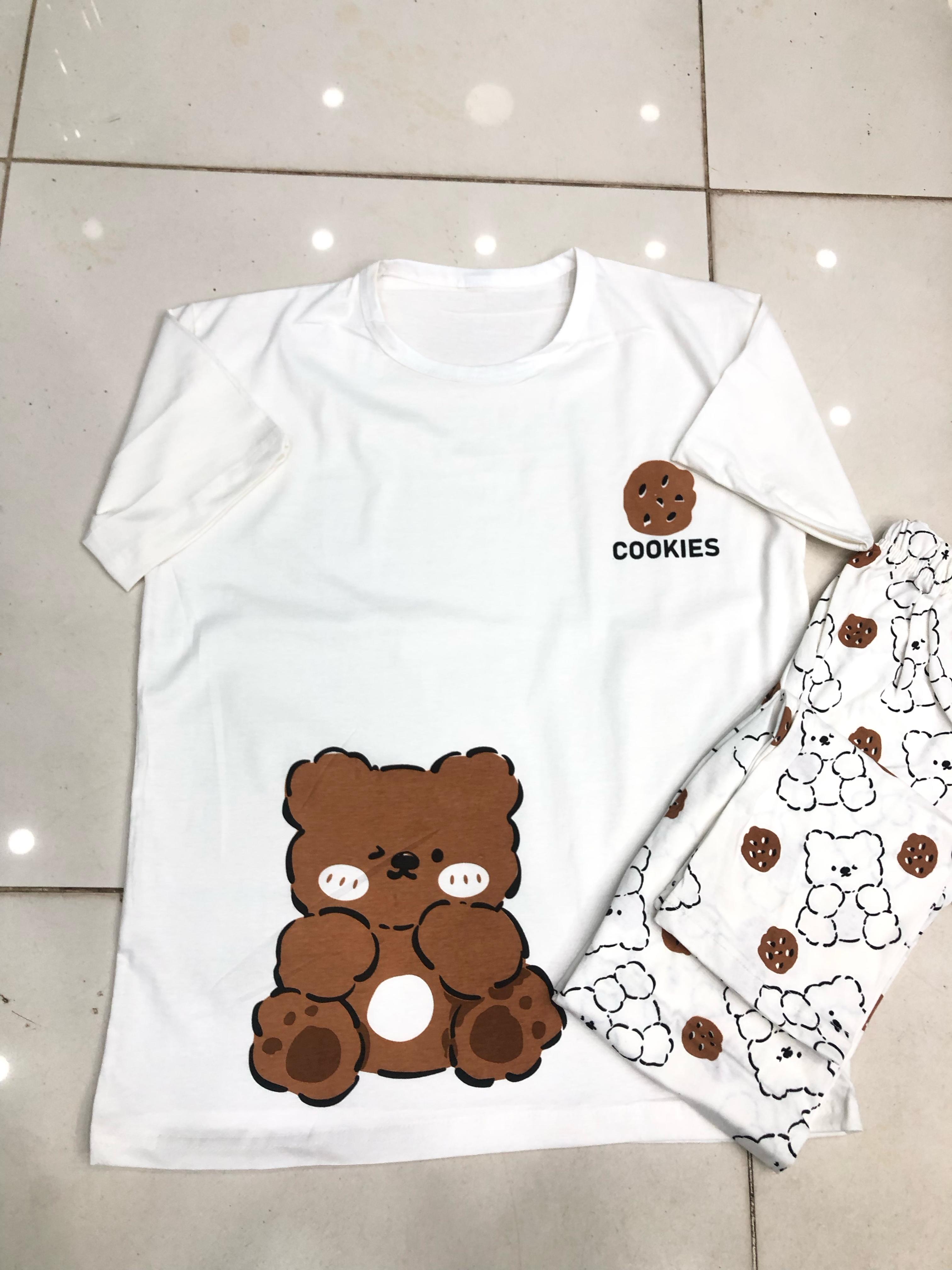 NEW BEAR DESIGN NIGHT DRESS IN COTTON FABRIC - M.H fashion 