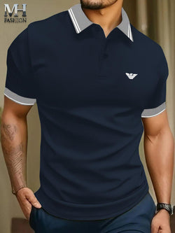 HALF-SLEEVES POLO T-SHIRT IN EMBROIDERY LOGO COTTON PK FABRIC FOR MENS AND BOYS (MH : 53)