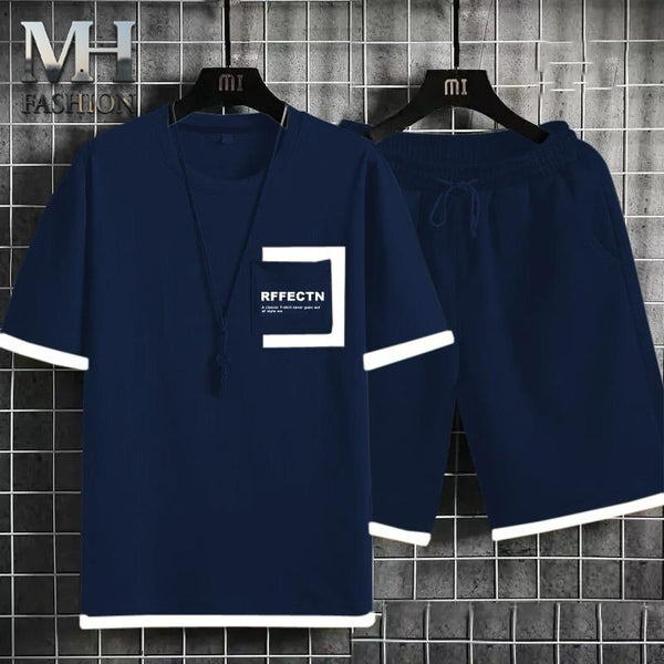 POCKET DESIGN HALF-SLEEVES T-SHIRT AND SHORT IN DRY FIT FABRIC FOR MENS AND BOYS  (MH : 91)