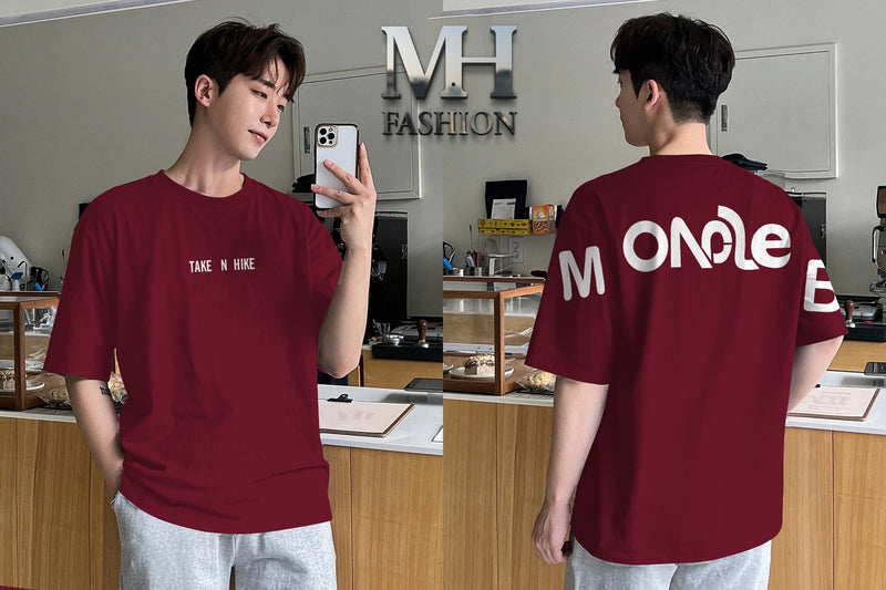 TAKE N HIDE printed drop shoulder T-shirt full sleeves cotton jersey for mans and boys (MH : 83)