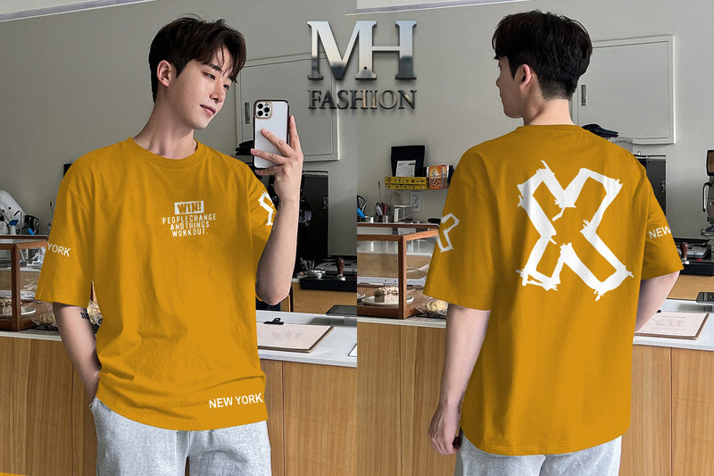 WIN X printed dropshoulder T-shirt full sleeves cotton jersey for mans and boys (MH : 82)