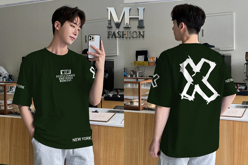 WIN X printed dropshoulder T-shirt full sleeves cotton jersey for mans and boys (MH : 82)