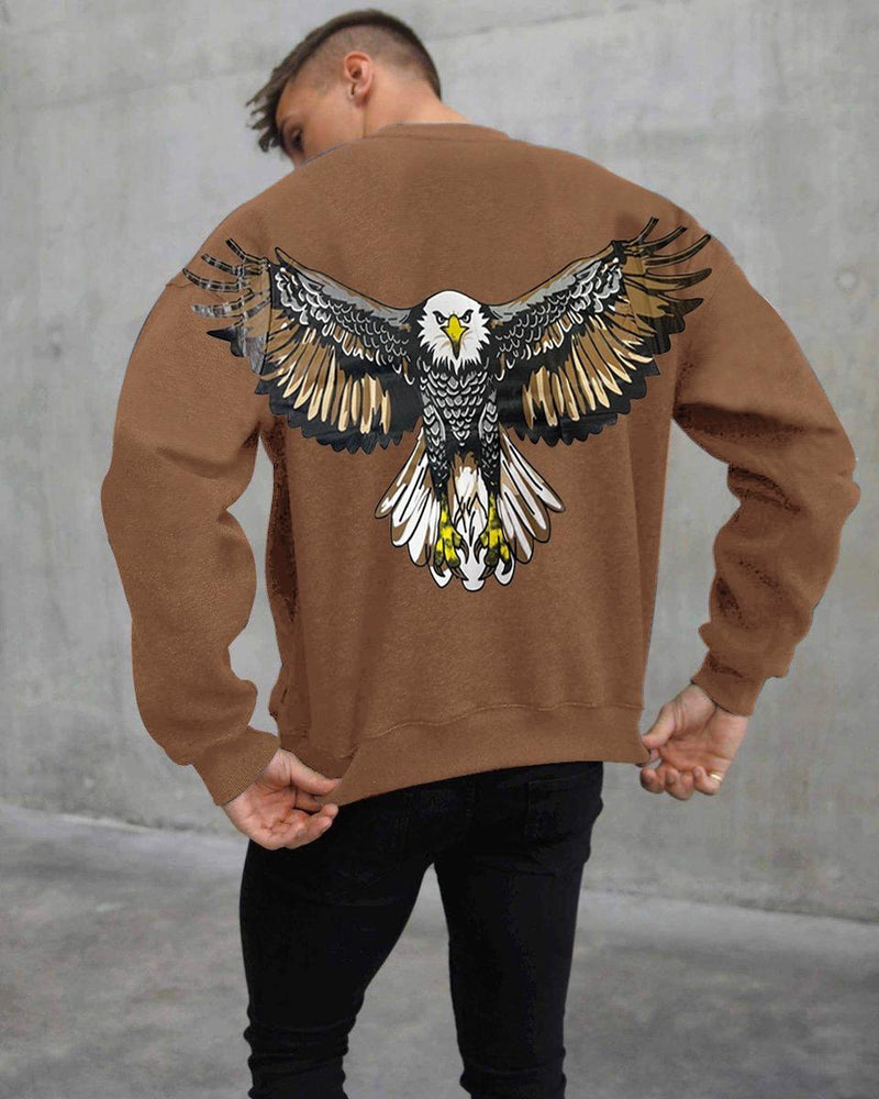 EAGLE PRINTED SWEAT SHIRT FOR MENS AND BOYS IN WINTER COLLECTION (M.H 90)