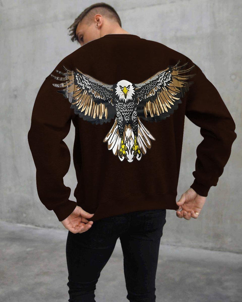 EAGLE PRINTED SWEAT SHIRT FOR MENS AND BOYS IN WINTER COLLECTION (M.H 90)