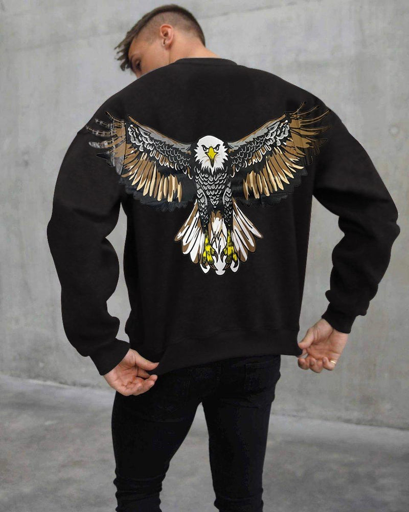 EAGLE PRINTED SWEAT SHIRT FOR MENS AND BOYS IN WINTER COLLECTION (M.H 90)