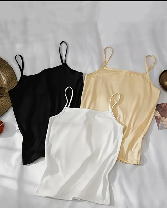 pack of 3 camisole fabric soft jersey - M.H fashion 