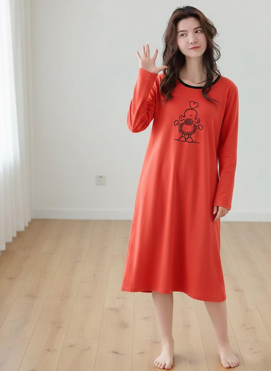 Printed design women long t shirt - M.H fashion 