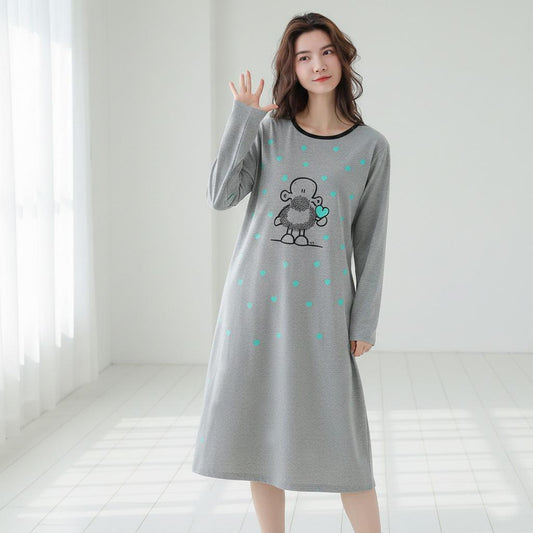 Printed design women long t shirt - M.H fashion 