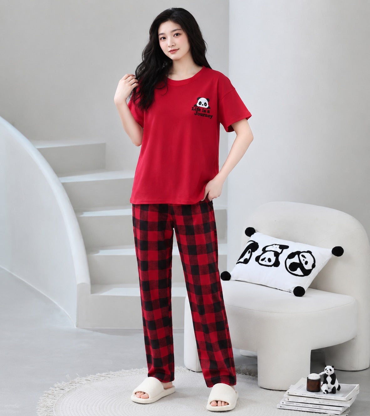 red panda night suit premium fabric for girls and woman - M.H fashion 