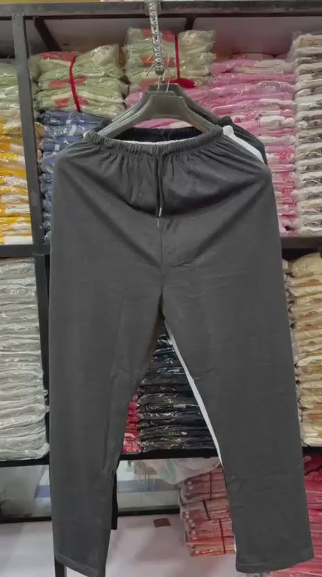 plain ladies trouser in soft cotton fabric