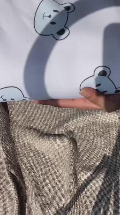 grey bear printed  kids suit for winter